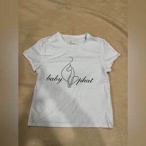Baby Phat White Cotton-Spandex Tee